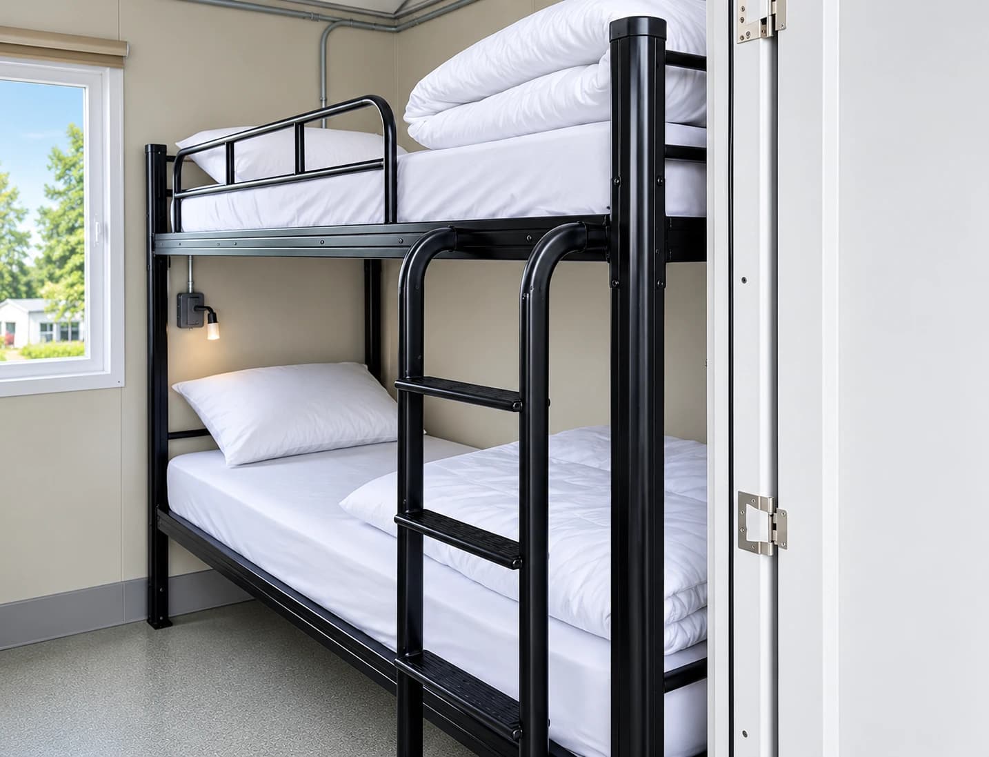 20 ft contractor accommodation unit bunk room interior